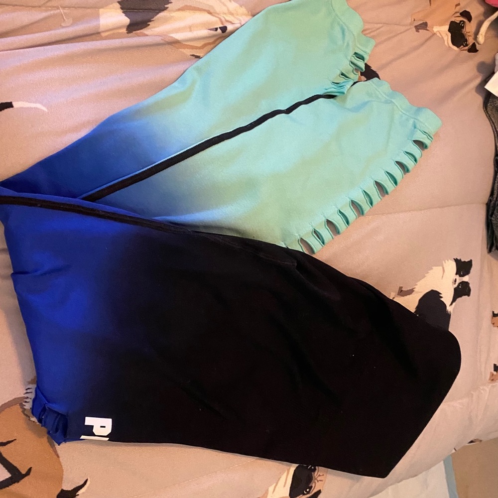 Vs pink cool and comfy leggings ombré large